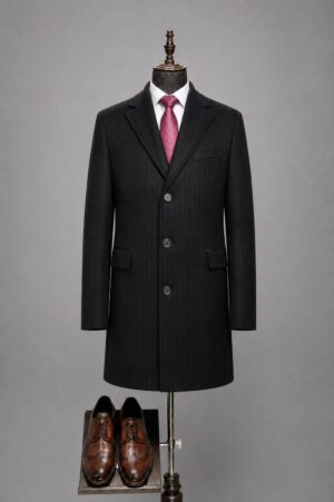 Пальто мужское синее Belford